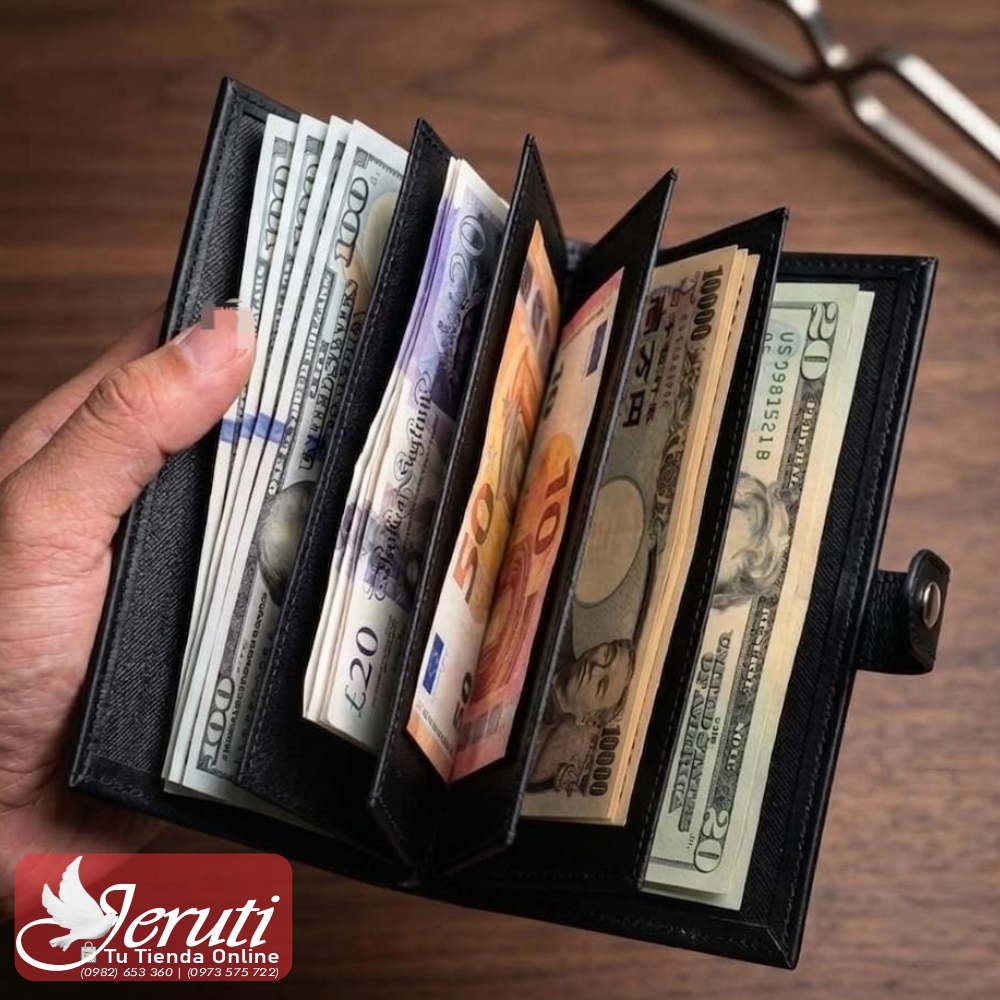Separador de billetes en cuero