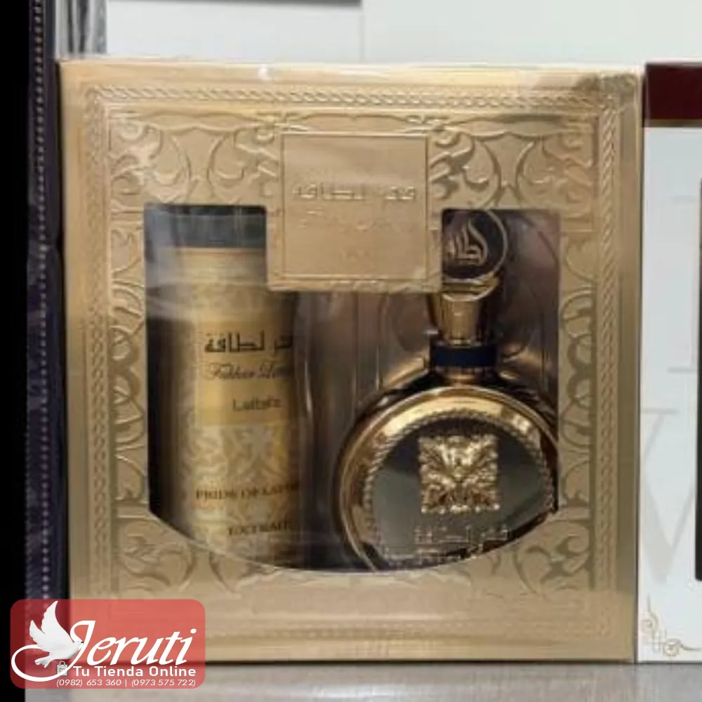 Kit Lattafa Fackar Gold 100ml + Deo 200ml