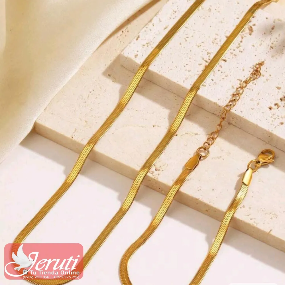 Set Cadena Tipo Serpiente